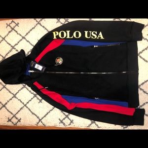 NWT2018 Polo Ralph Lauren Double Knit Track Hoodie